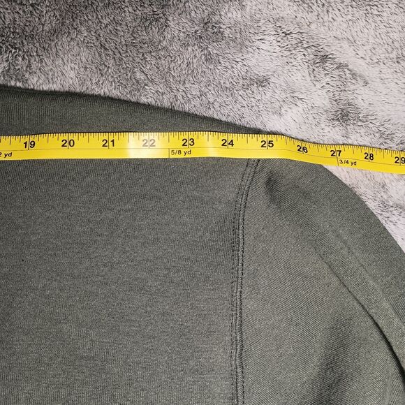 Vintage 90s BLANK RUSSELL ATHLETIC Crewneck Sweatshirt X-Large Green Made In Usa - Picture 4 of 16